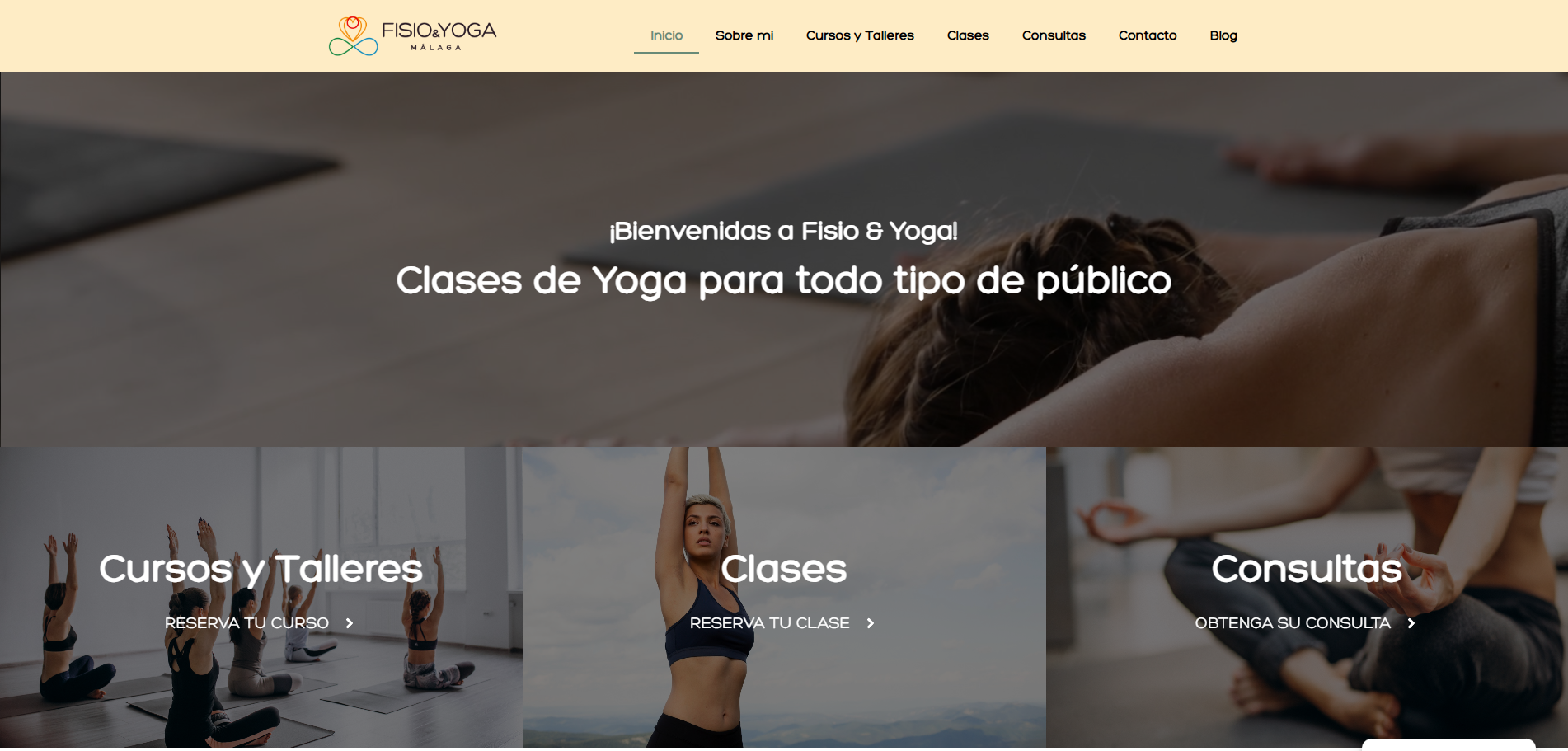 E-commerce de Fisio & Yoga